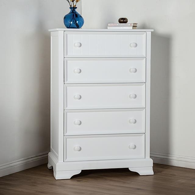  Furniture of America Fanton FM7107WH-C Chest IMAGE 1