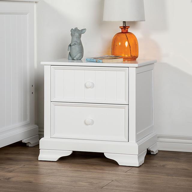 Furniture of America Fanton FM7107WH-N Night Stand IMAGE 1