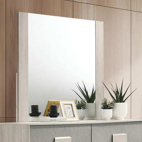  Furniture of America Lincolt FM7201WH-M Mirror IMAGE 1