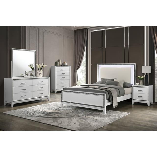  Furniture of America Lucida FM7203WH-C Chest IMAGE 2