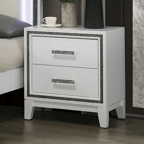  Furniture of America Lucida FM7203WH-N Night Stand IMAGE 1