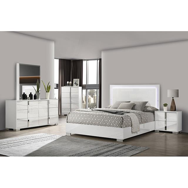  Furniture of America Sinistra FM7211WH-M Mirror IMAGE 2