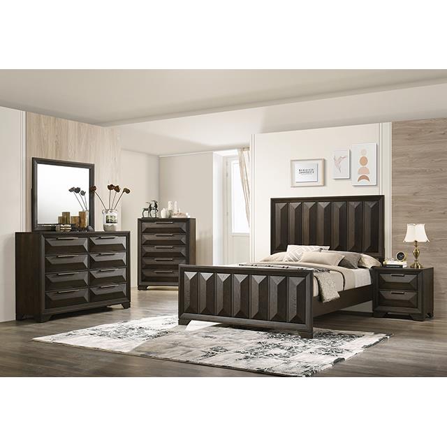  Furniture of America Hexham FM7232BR-M Mirror w/ Support IMAGE 2