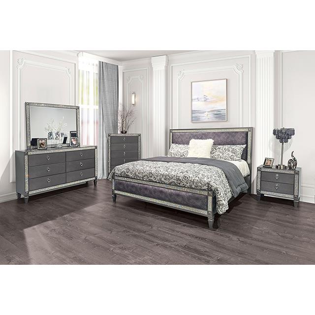  Furniture of America Lyanne FM7240GY-N Night Stand IMAGE 2