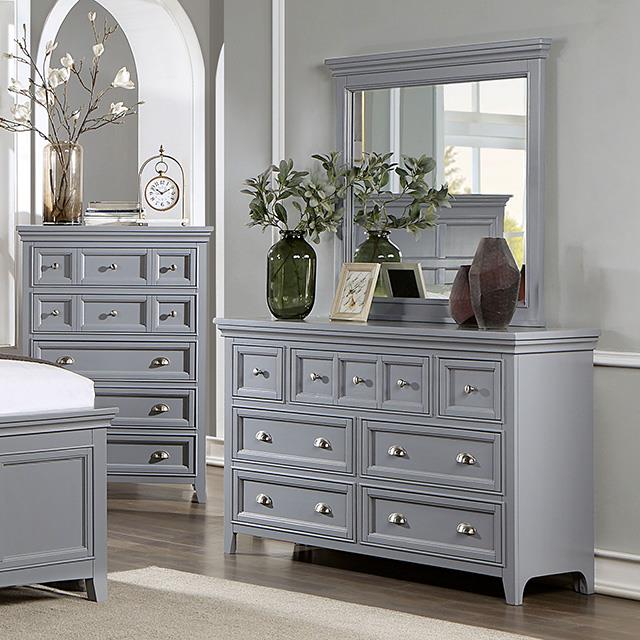  Furniture of America Castlile FM7413GY-M Mirror IMAGE 2