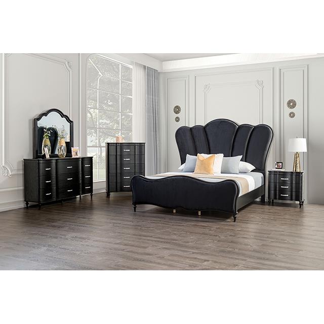  Furniture of America Eleanora FM7416BK-N Night Stand IMAGE 2