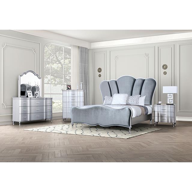  Furniture of America Eleanora FM7416SV-N Night Stand IMAGE 2