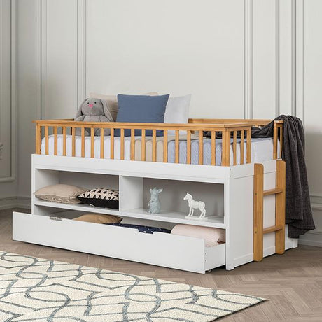 Furniture of America McPherson FM-BK104WH-T Twin Captain Bed IMAGE 1