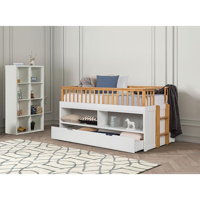  Furniture of America McPherson FM-BK104WH-T Twin Captain Bed IMAGE 2