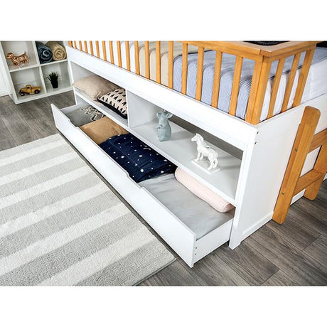  Furniture of America McPherson FM-BK104WH-T Twin Captain Bed IMAGE 3