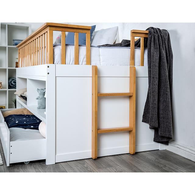  Furniture of America McPherson FM-BK104WH-T Twin Captain Bed IMAGE 4