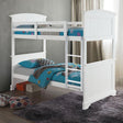  Furniture of America Albano FM-BK107WH-F Twin/Full Bunk Bed IMAGE 1