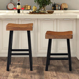  Furniture of America Biasca FM-BR3001BR-24-2PK 24" Stool IMAGE 2