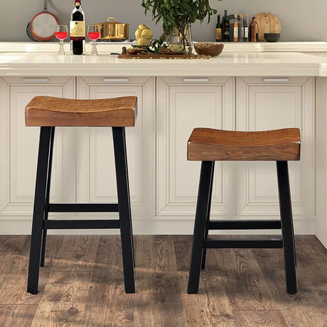  Furniture of America Biasca FM-BR3001BR-29-2PK 29" Stool IMAGE 2
