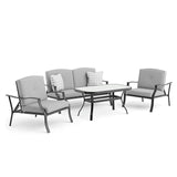  Furniture of America Palma GM-1047-4PK 5 pc Conversation Set w/ Adjustable Chairs IMAGE 3