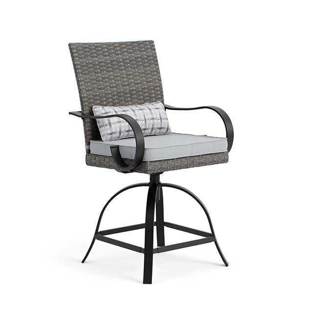  Furniture of America Arosa GM-2025-2PK Counter Height Swivel Arm Chair IMAGE 3