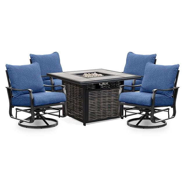  Furniture of America Segovia GM-2039-2PK Swivel Glider Arm Chair IMAGE 2