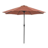  Furniture of America Soli LA-A009RD+BASE 9' Outdoor Umbrella w/ Auto Tilt + 21" Round Base IMAGE 1