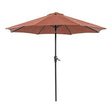  Furniture of America Tano LA-A010RD+BASE 9' Outdoor Umbrella + 21" Round Base IMAGE 1