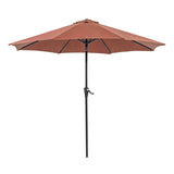  Furniture of America Tano LA-A010RD+BASE 9' Outdoor Umbrella + 21" Round Base IMAGE 1