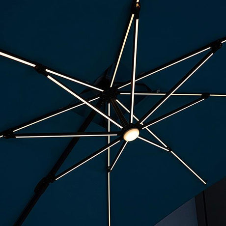  Furniture of America Sano LA-A015TL+BASE 10 Ft Square Umbrella w/ Double Top w/ LED + 37" Large Base IMAGE 13