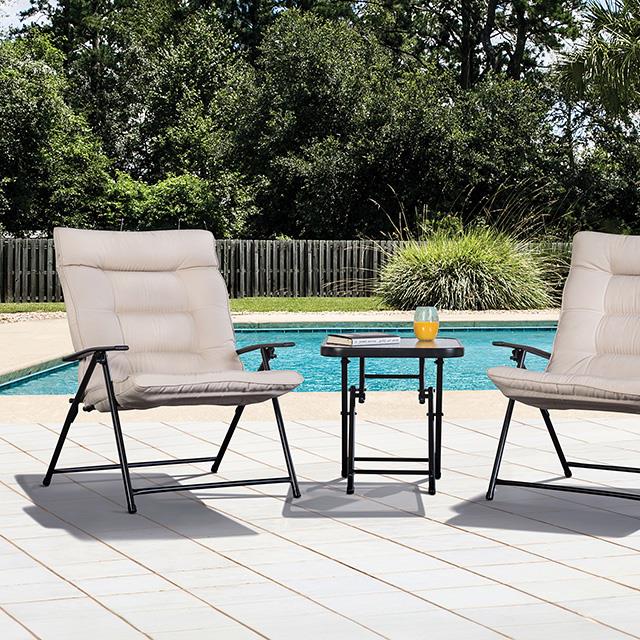  Furniture of America Bastia LA-A018BG-3PK 3 pc Conversation Set IMAGE 1
