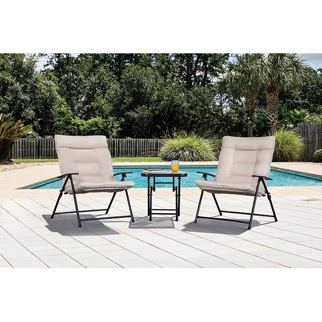  Furniture of America Bastia LA-A018BG-3PK 3 pc Conversation Set IMAGE 2