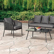  Furniture of America Myesha LA-A019LG-4PK 4 pc Conversation Set IMAGE 1