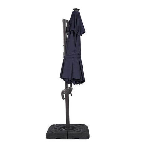  Furniture of America Nuti LA-A031BL+BASE 10 Ft Round Umbrella w/ LED Light + 37" Large Base IMAGE 5