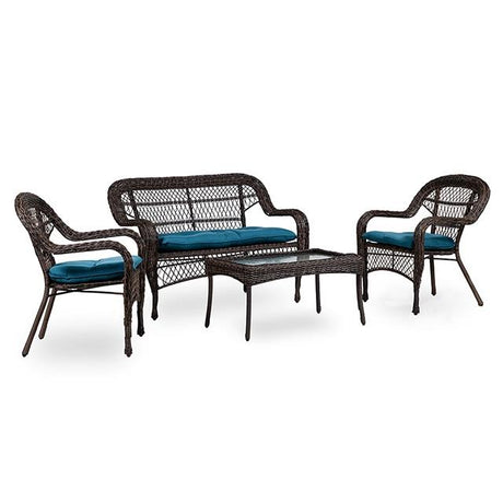  Furniture of America Oliveri LA-L006DT-2PK Wicker Stacking Chair - 2Pc/Stack IMAGE 2