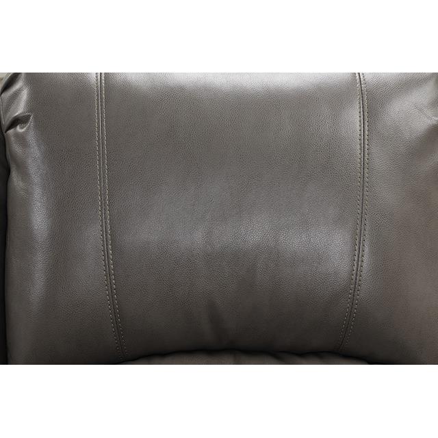  Furniture of America Letha NX6008GY-CH Glider Recliner IMAGE 3
