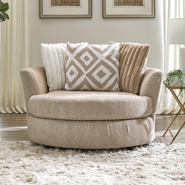  Furniture of America Loughlin SM5193-CH-SW Swivel Chair IMAGE 1