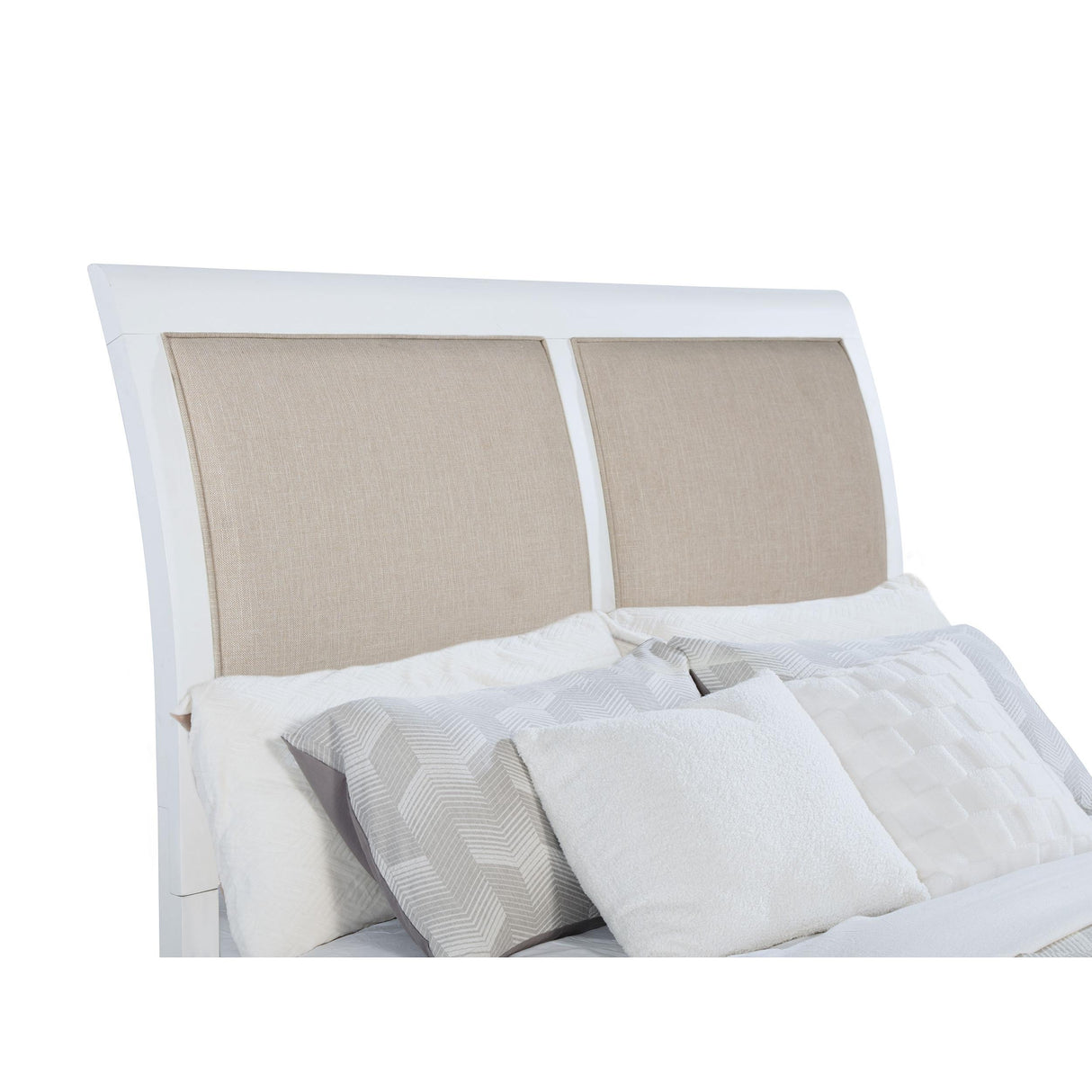  Coaster Furniture Bexhill 223471Q 56-inch Upholstered Queen Panel Bed - White IMAGE 9