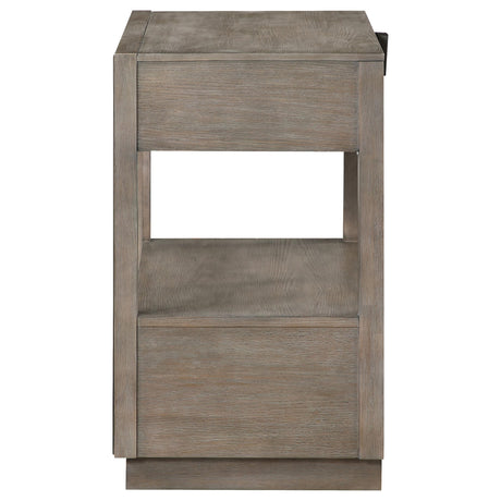  Coaster Furniture Durango 223272 2-Drawer Nightstand Bedside Table - Taupe Oak IMAGE 4