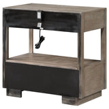  Coaster Furniture Durango 223272 2-Drawer Nightstand Bedside Table - Taupe Oak IMAGE 7