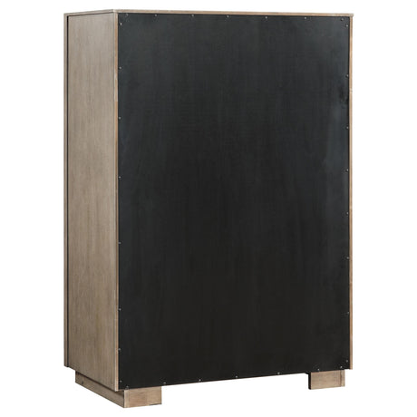  Coaster Furniture Durango 223275 5-Drawer Bedroom Chest - Taupe Oak IMAGE 5