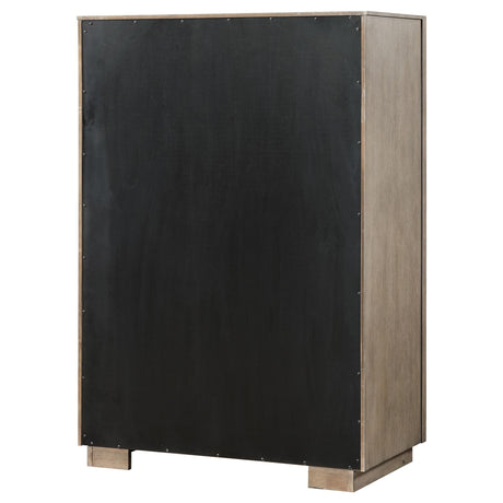  Coaster Furniture Durango 223275 5-Drawer Bedroom Chest - Taupe Oak IMAGE 7