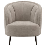  Coaster Furniture Ellorie 504839 Upholstered Channel Back Curved Chair - Beige IMAGE 2