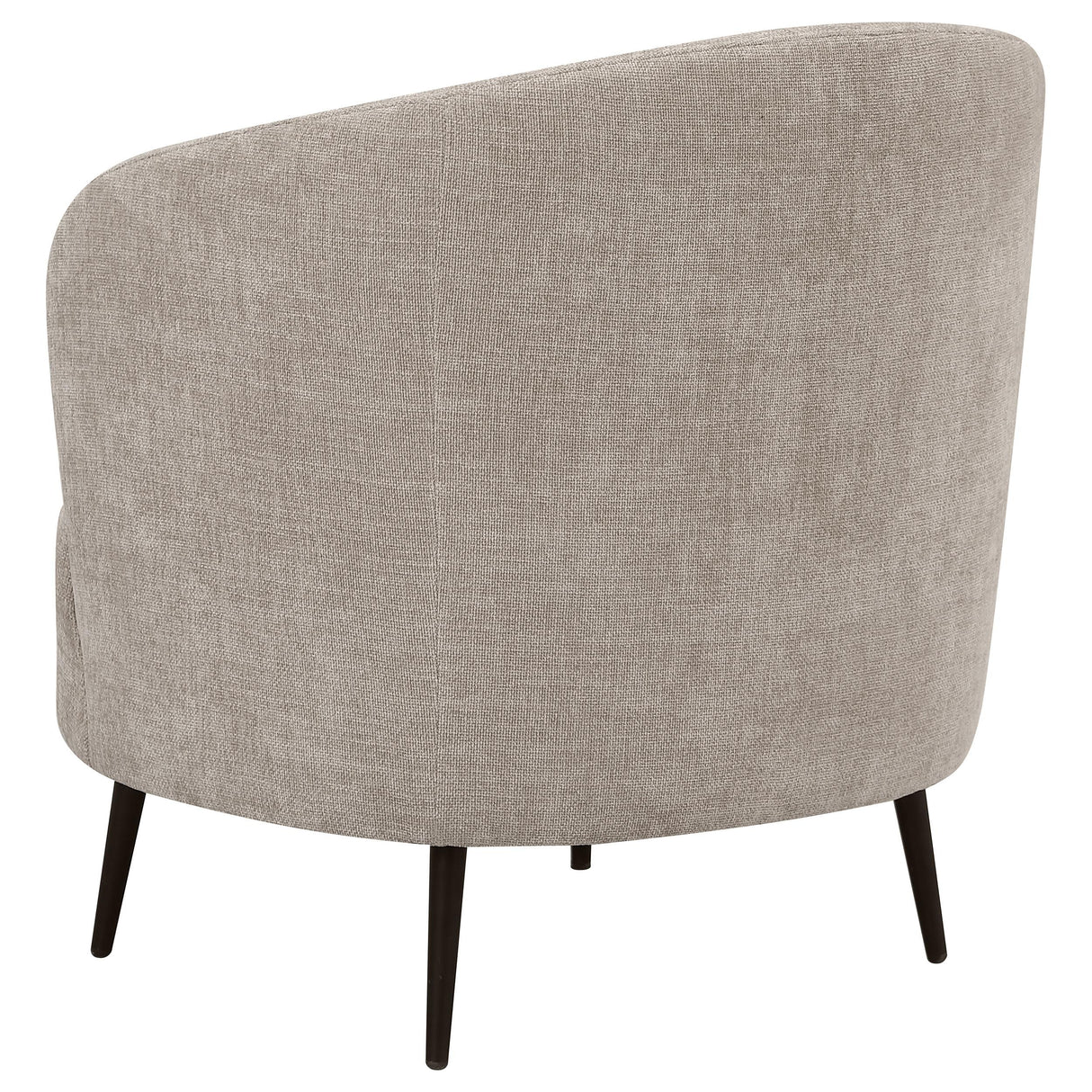  Coaster Furniture Ellorie 504839 Upholstered Channel Back Curved Chair - Beige IMAGE 5