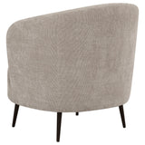  Coaster Furniture Ellorie 504839 Upholstered Channel Back Curved Chair - Beige IMAGE 5