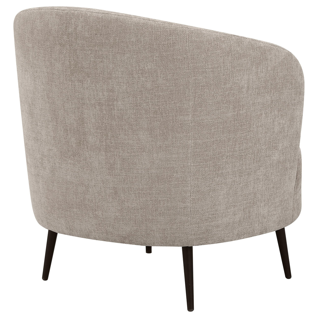  Coaster Furniture Ellorie 504839 Upholstered Channel Back Curved Chair - Beige IMAGE 6