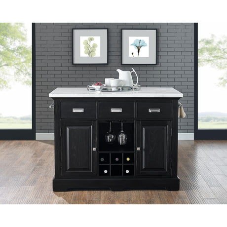  Steve Silver Furniture Aspen AS380CKT White Marble Kitchen Tbl IMAGE 10