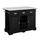  Steve Silver Furniture Aspen AS380CKT White Marble Kitchen Tbl IMAGE 2