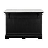  Steve Silver Furniture Aspen AS380CKT White Marble Kitchen Tbl IMAGE 4