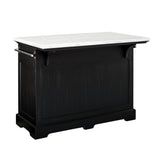  Steve Silver Furniture Aspen AS380CKT White Marble Kitchen Tbl IMAGE 5