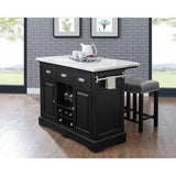  Steve Silver Furniture Aspen AS380CKT White Marble Kitchen Tbl IMAGE 9