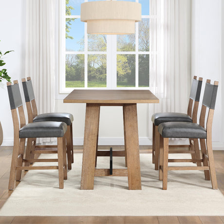  Steve Silver Furniture Aubrey ABR400NPT Brown Counter Table IMAGE 10