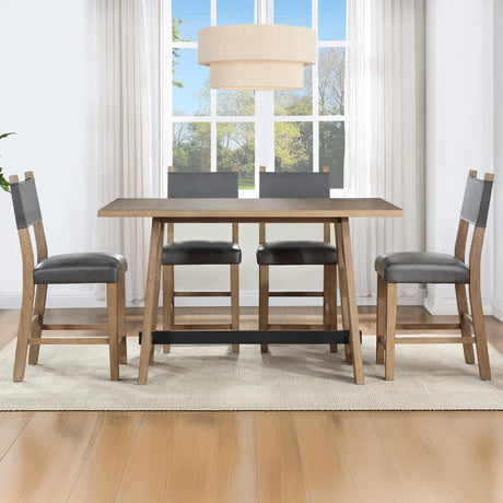  Steve Silver Furniture Aubrey ABR400NPT Brown Counter Table IMAGE 8