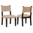  Steve Silver Furniture Aubrey ABR500KS Black Side Chair IMAGE 1