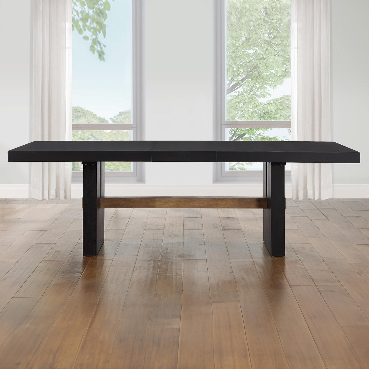  Steve Silver Furniture Aubrey ABR500K-TTTB 78-96" Dining Table w/18" Leaf IMAGE 6